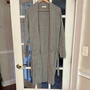 Babaton Heather Gray Longline Cardigan